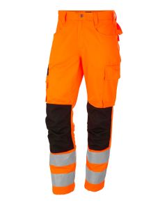 Spodnie Jobman Hi-Vis pomarańczowo-czarne