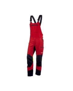 Spodnie DURO 3.0 ogrodniczki czerwone 1 klasa