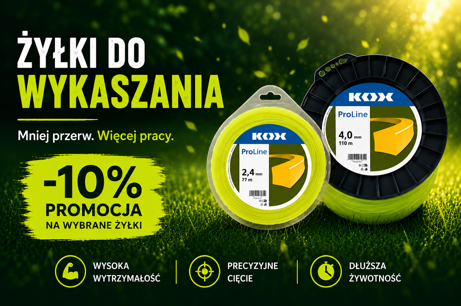 Żyłki do wykaszania